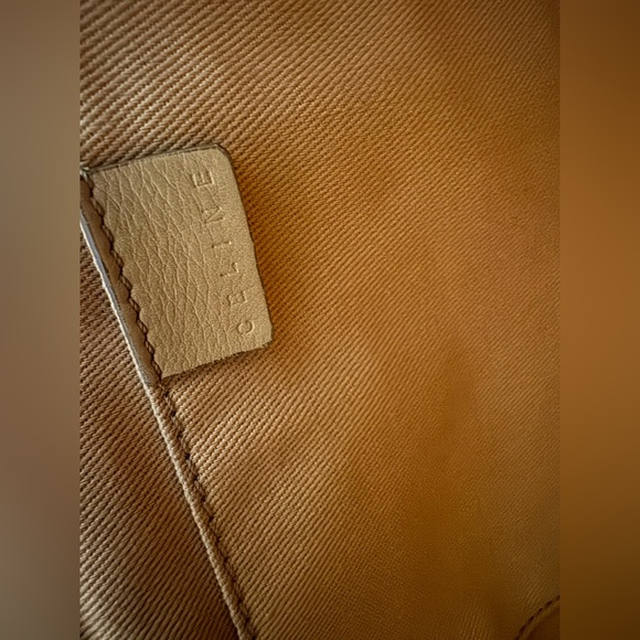 CELINE Boogie Bag Vintage Leather Handbag in Camel Tan - Made in Italy - EUC - Picture 13 of 16